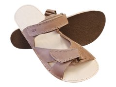 UNI kožené barefoot nazouváky LOS hnědá