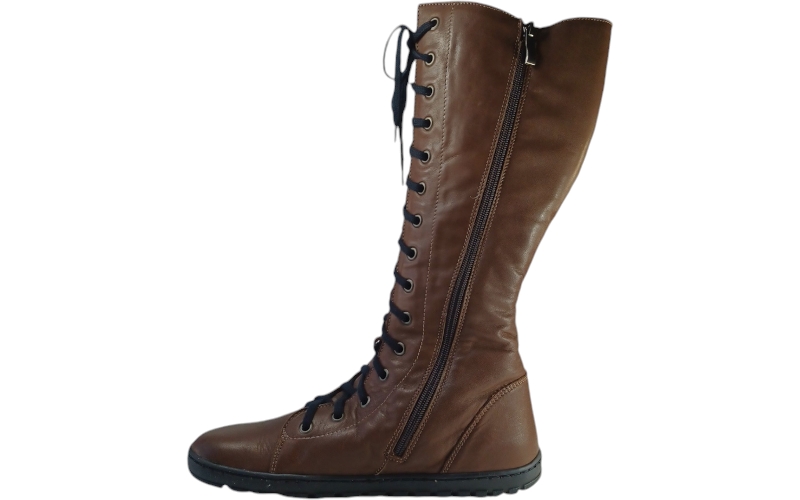 Barefoot kozačky se šněrováním a zipem