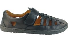černé barefoot páskované sandály černé barefoot páskované sandály