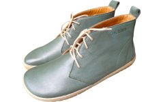 Dámské kotníčkové barefoot boty na šněrování ELIS olivově zelená
