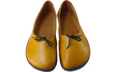 Dámské minimalistické barefoot baleríny PEACH žlutá