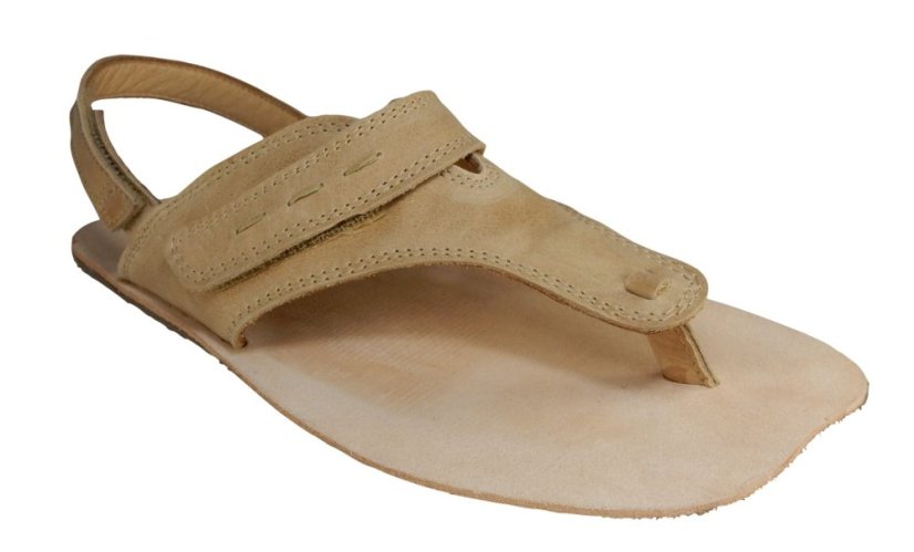 Kožené dámské barefoot  sandály FIN/I/X hnědá