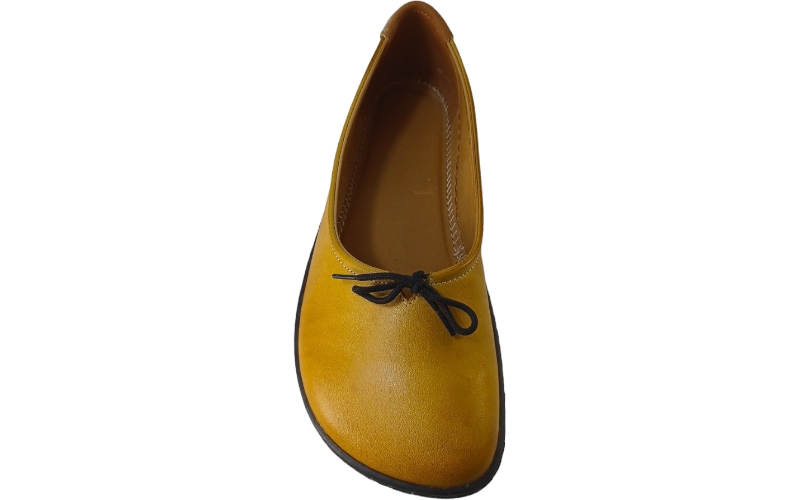 Dámské minimalistické barefoot baleríny PEACH žlutá