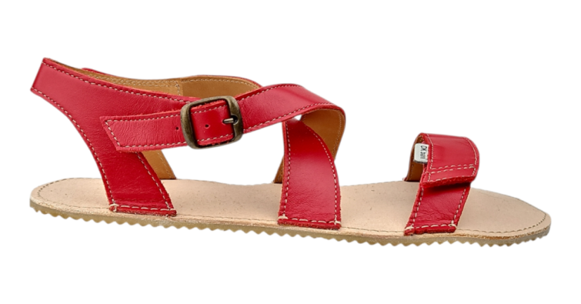 Barefoot kožené sandály s křížením v nártu JAMI - navrhněte si