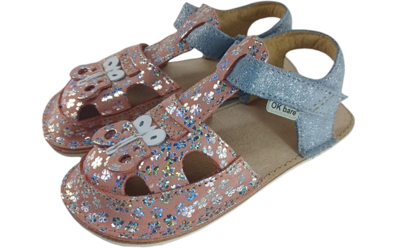 dívčí barefoot sandálky s volnou patou