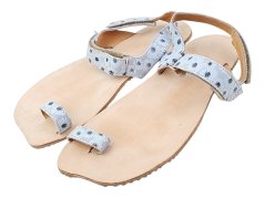 Kožené barefoot sandály na palec CAPRI/X květiny