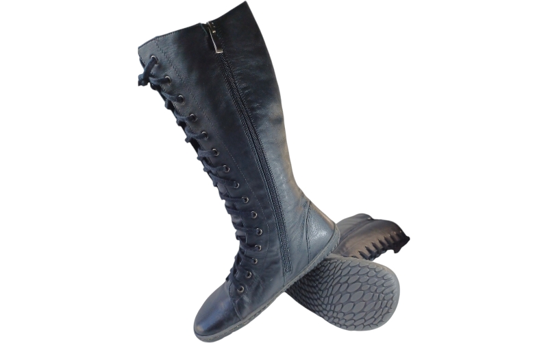 Stylové a pohodlné barefoot vysoké kozačky