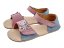 Dívčí kožené barefoot sandály MIRRISA s motýlkem