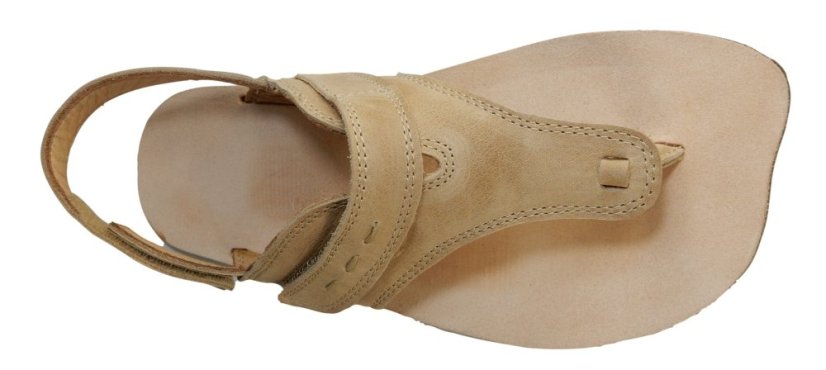 Kožené dámské barefoot  sandály FIN/I/X hnědá