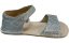stříbrné barefoot sandálky