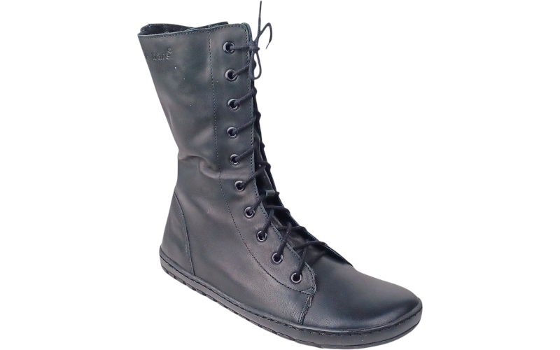 Dámské zimní kozačky se šněrováním a zipem