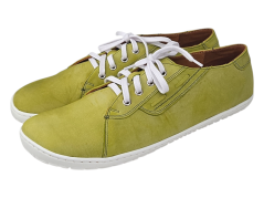 zelené barefoot tenisky z kůže