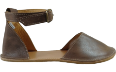 hnědé baleríny s plnou špičkou i patou