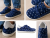 Dětské barefoot tenisky na suchý zip FIR tmavě modrá s hvězdičkami