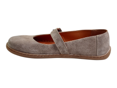Dámské barefoot baleríny z velurové kůže OHIO hnědá