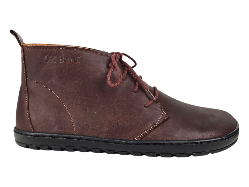 Kožené kotníkové dámské barefoot boty