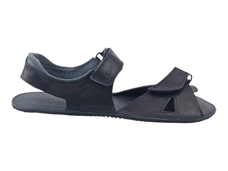 Kožené barefoot  pánské sandály BOUNTY černá
