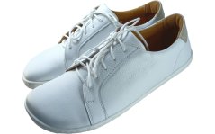 Kožené barefoot tenisky s efektní patou ESTER bílá/krémová