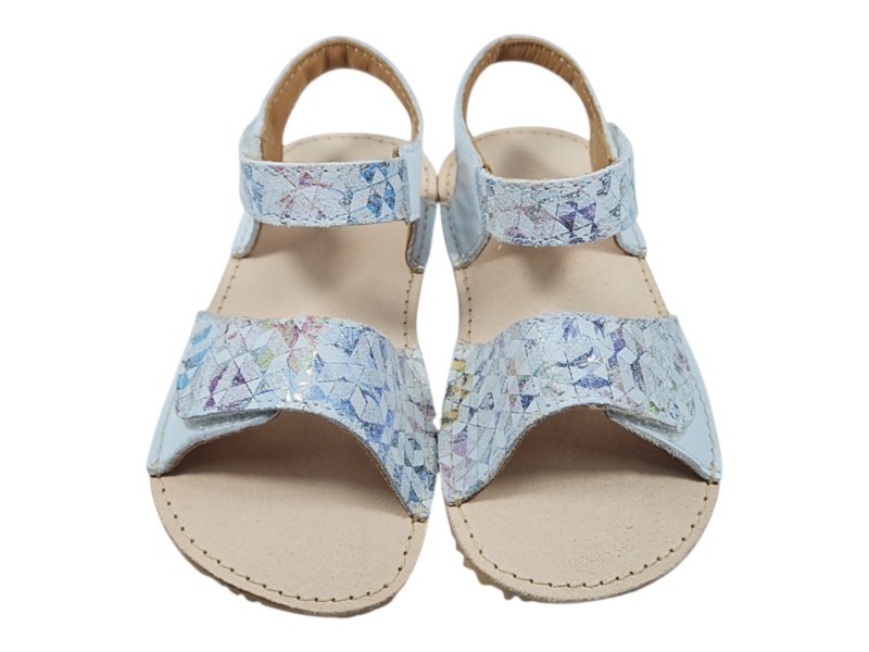 Dětské kožené barefoot sandály MIRRISA/I - bílá