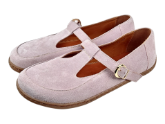 Dámské barefoot baleríny z velurové kůže – LOWA pink