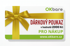 Dárkový zlatý poukaz OKbare – hodnota 2000KOPIE