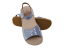 Dívčí kožené barefoot sandály MIRRISA/I bílá + lila