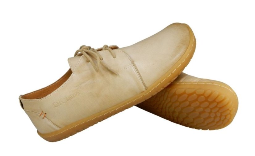 Dámská barefoot kožená obuv CARMEN krémová