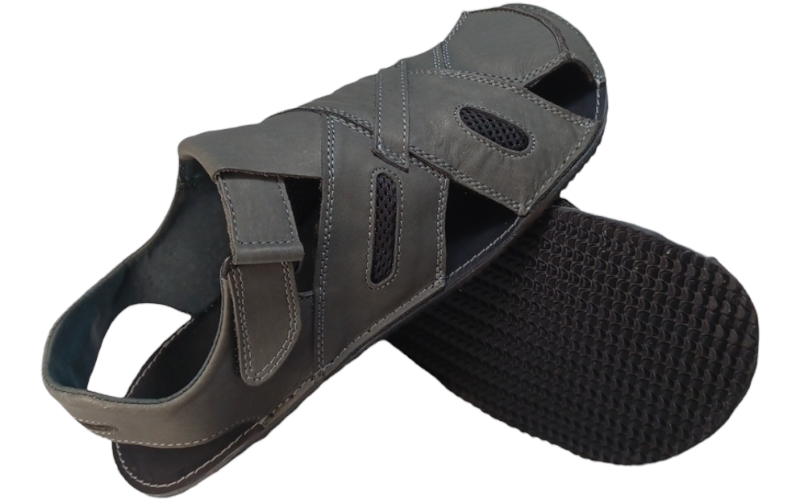 šedé barefoot sandály