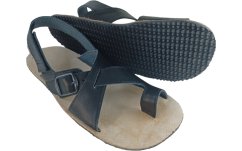 černé barefoot sandály