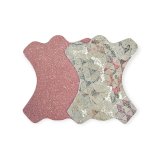 růžová + barevné tvary s leskem - L16/011, podešev KN2