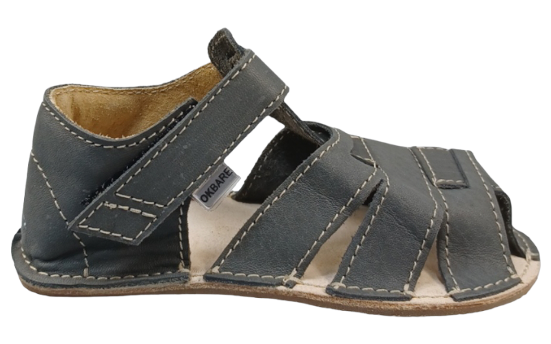 šedé barefoot sandály