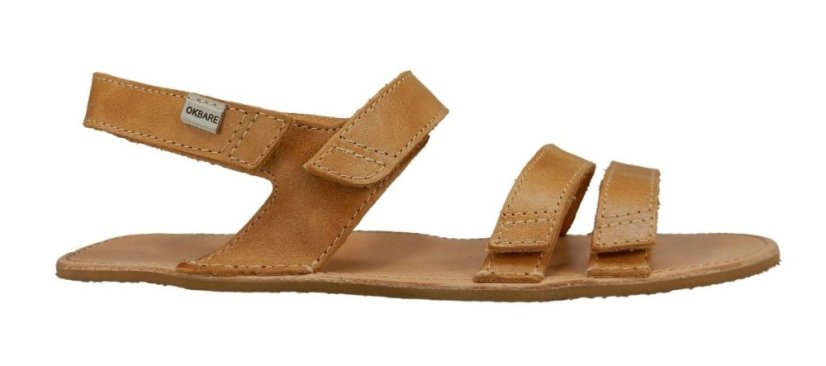 hnědé barefoot sandály