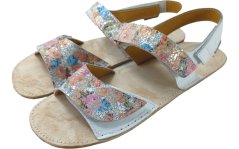 Dívčí kožené barefoot sandály MIRRISA LADY/I bílá