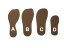 Barefoot dámské kožené sandály  LUCANIA/I hnědá