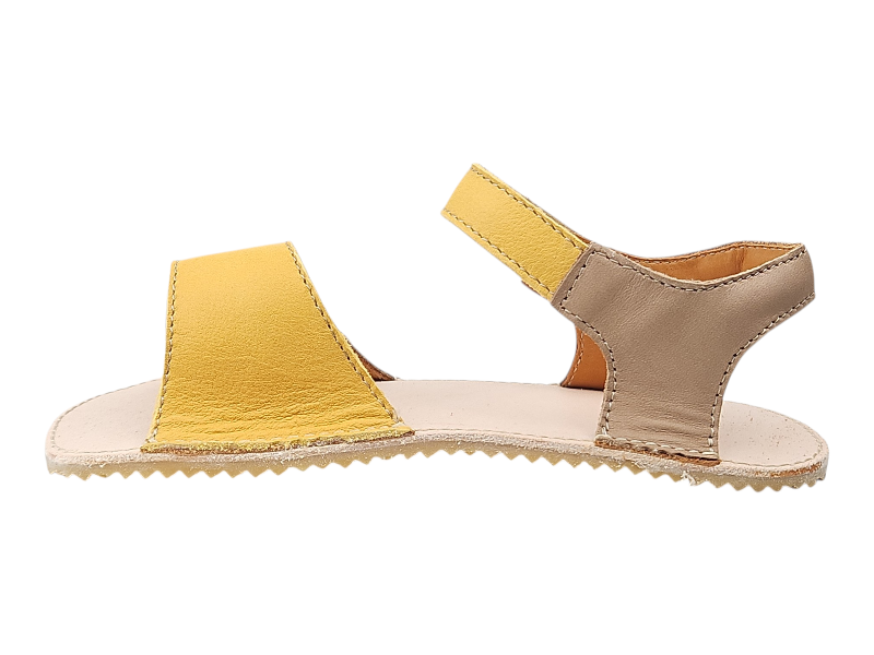 Dětské kožené barefoot sandály MIRRISA/I hnědá