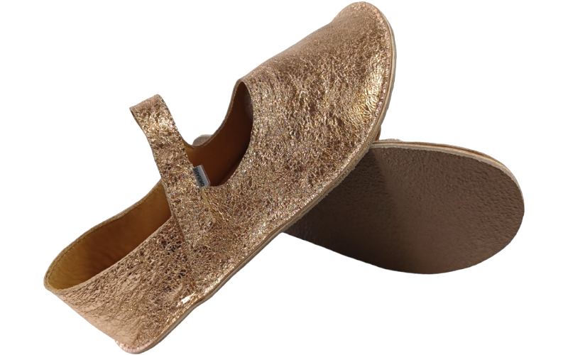 Společenské barefoot baleríny CHICORY v metalických barvách