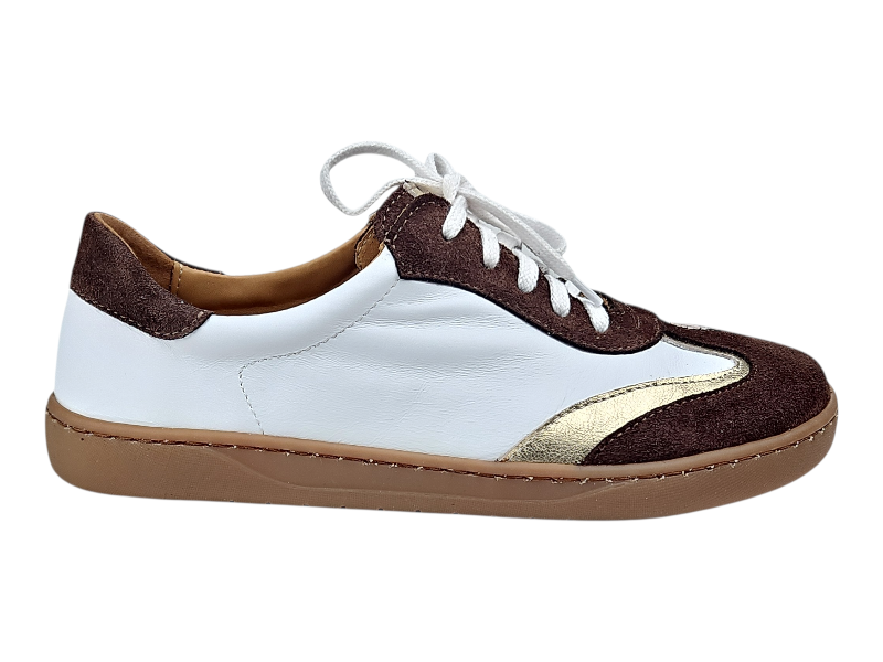 Dámské  kožené barefoot tenisky ZARRA hnědá