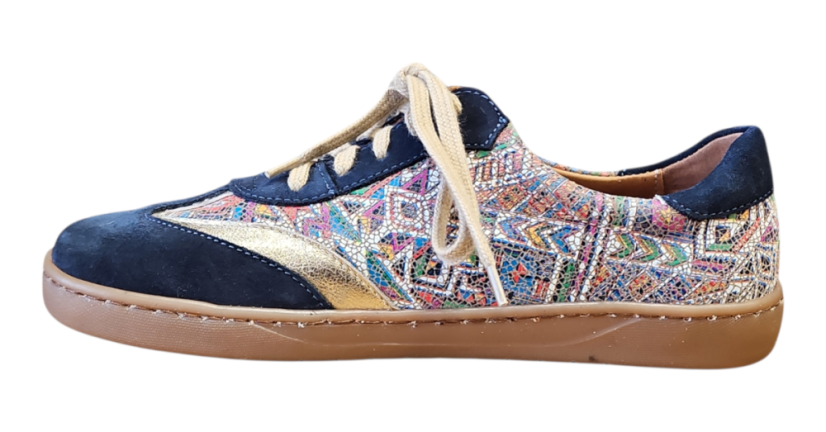 Dámské výrazné kožené barefoot tenisky ZARRA -barevné