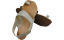 krémové barefoot sandály na palec