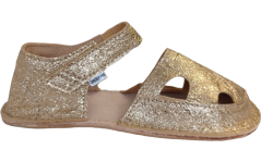 zlaté dívčí barefoot sandálky