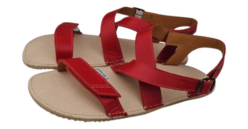 Barefoot kožené sandály s křížením v nártu JAMI - navrhněte si