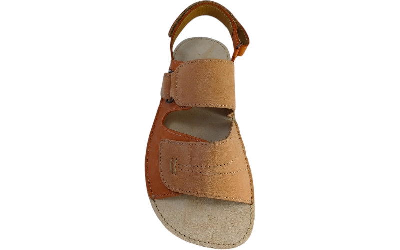 Kožené dámské barefoot  sandály JELI/I oranžová