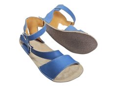 Dámské barefoot kožené sandály SCHELL – modré