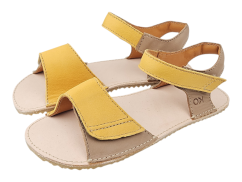 Dětské kožené barefoot sandály MIRRISA/I hnědá