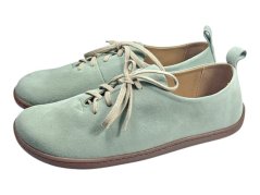 Dámské barefoot boty z přírodní velurové kůže FERN zelená
