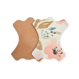 velurová oranžová kůže + potisk-  B028/012, podešev KS4