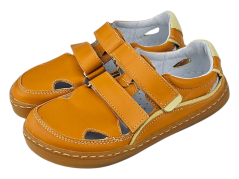 Dětské otevřené barefoot tenisky LINDEN oranžová