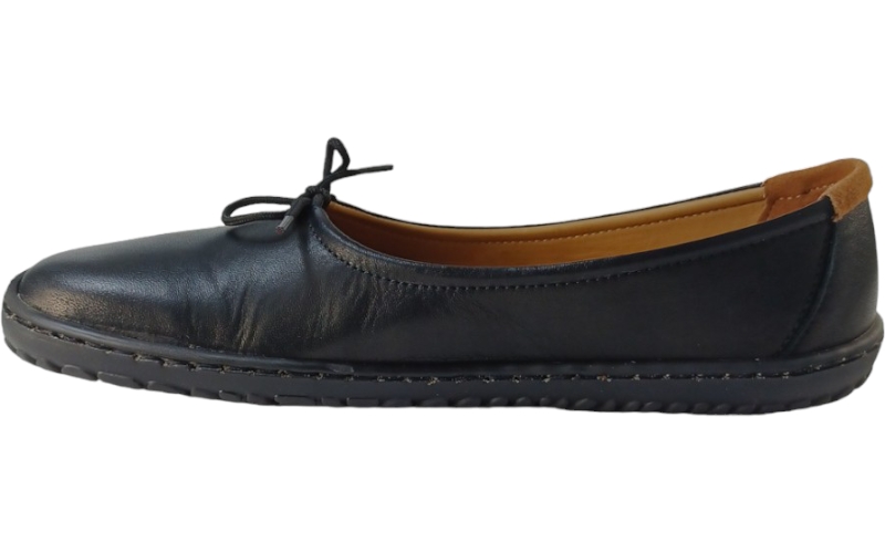 Dámské minimalistické barefoot baleríny PEACH černá