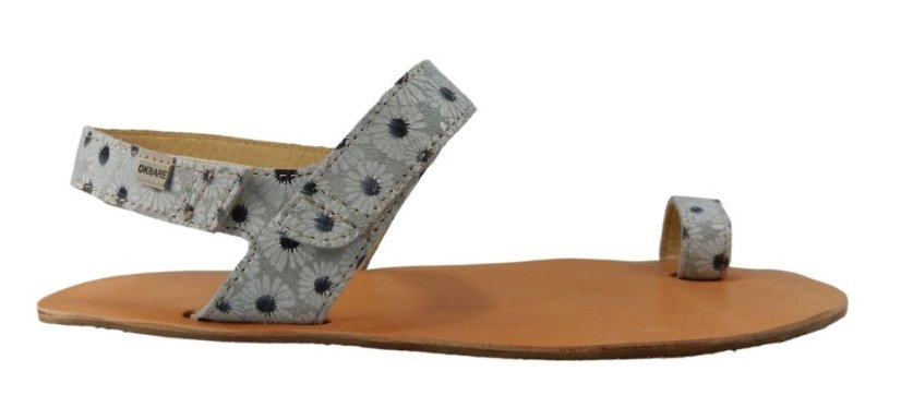 dámské barefoot sandály na palec s květy