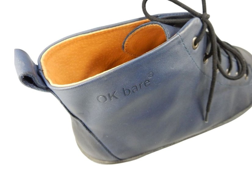 celokožené barefoot v modré barvě